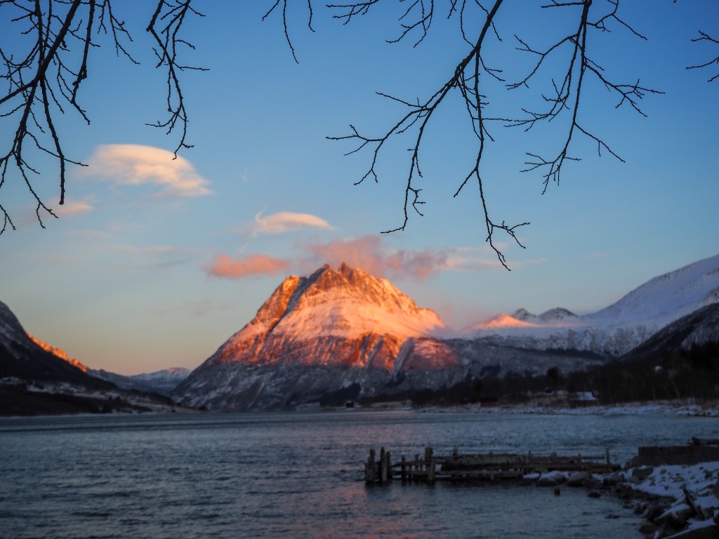 Liatinden i januarlys.