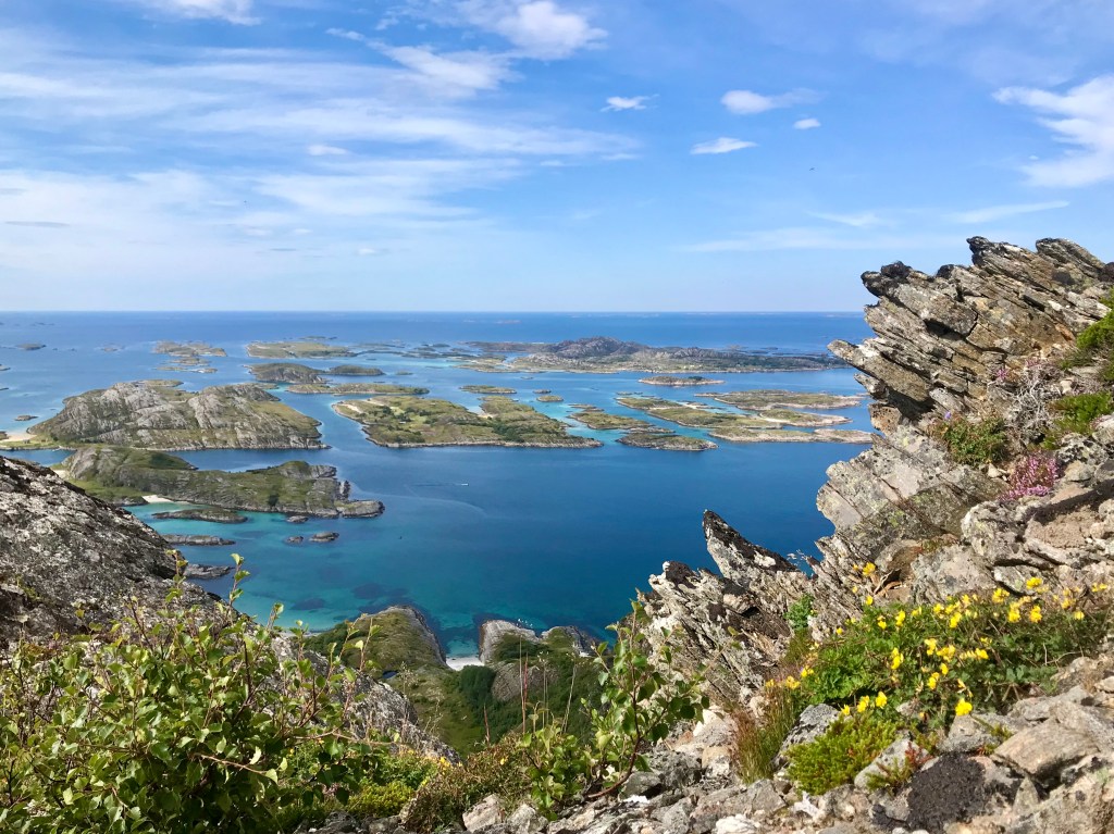 Utsikt fra Rødøyløva.